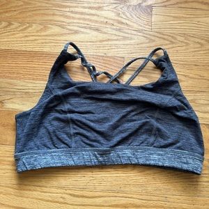 Torrid 2X plus crisscross gray sports bra.
